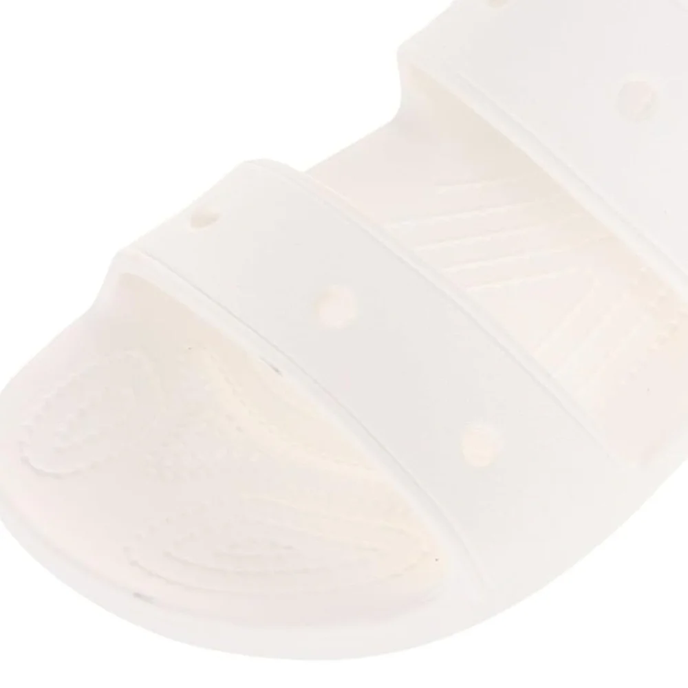 Crocs | Mens Size 12 Classic Two Strap Slide Sandals In True White